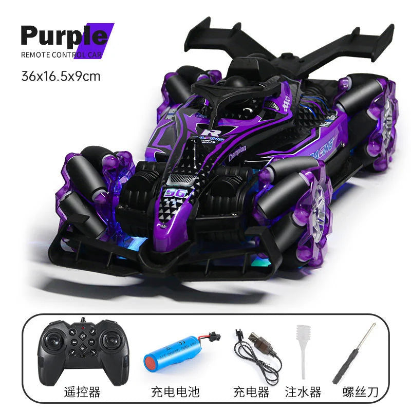 2.4G RC Racing Car with Mist Spray, Lights & Music