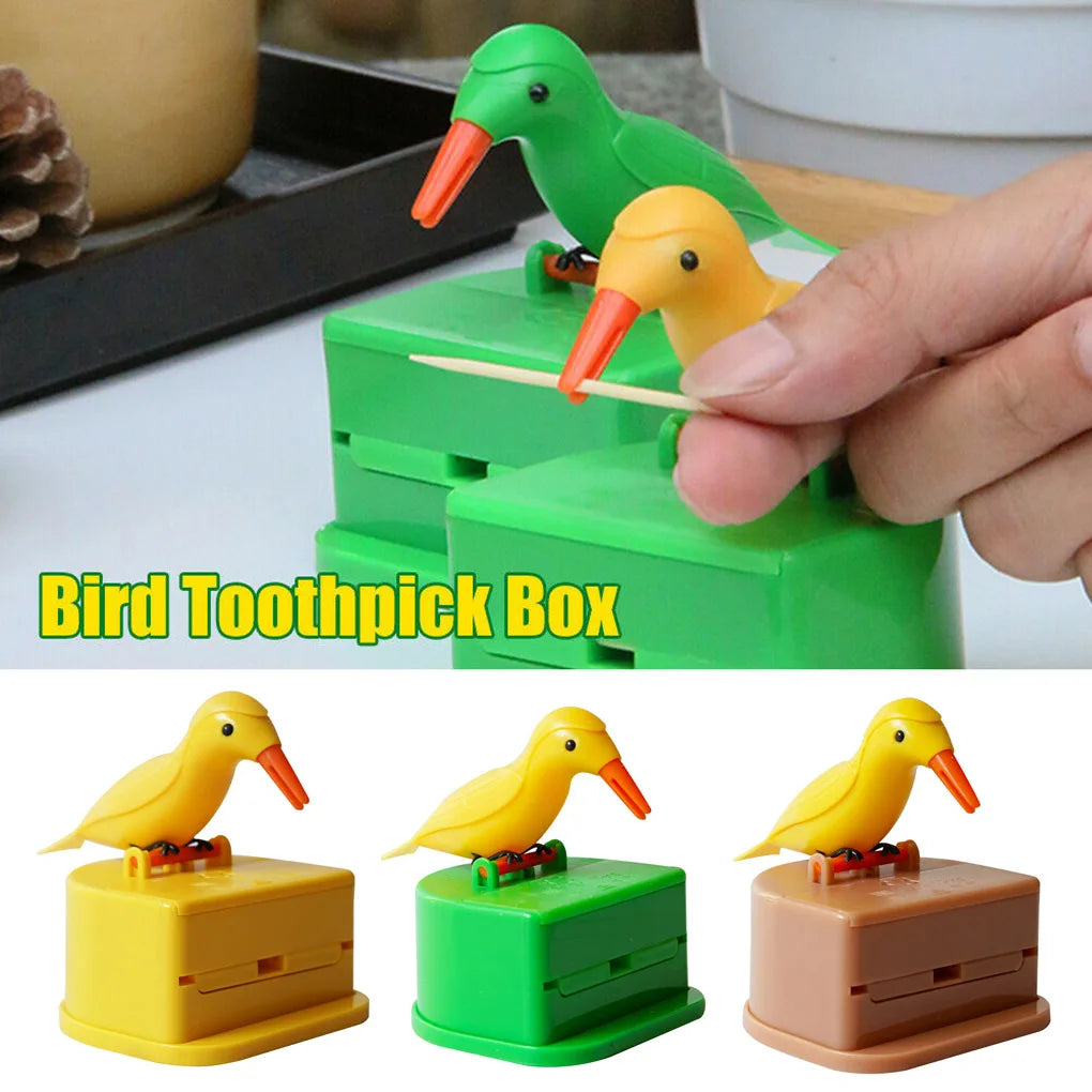 Bird-Shaped Automatic Toothpick Dispenser