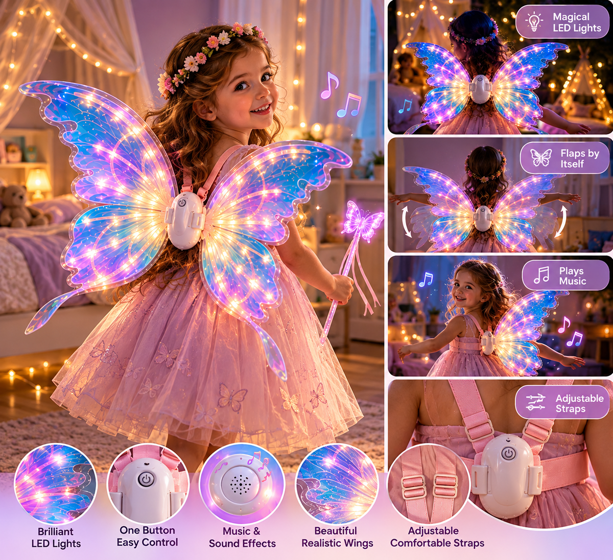 Light-up fairy wings – image 2