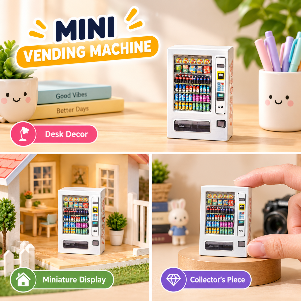 1:64 Scale Miniature Coke Vending Machine