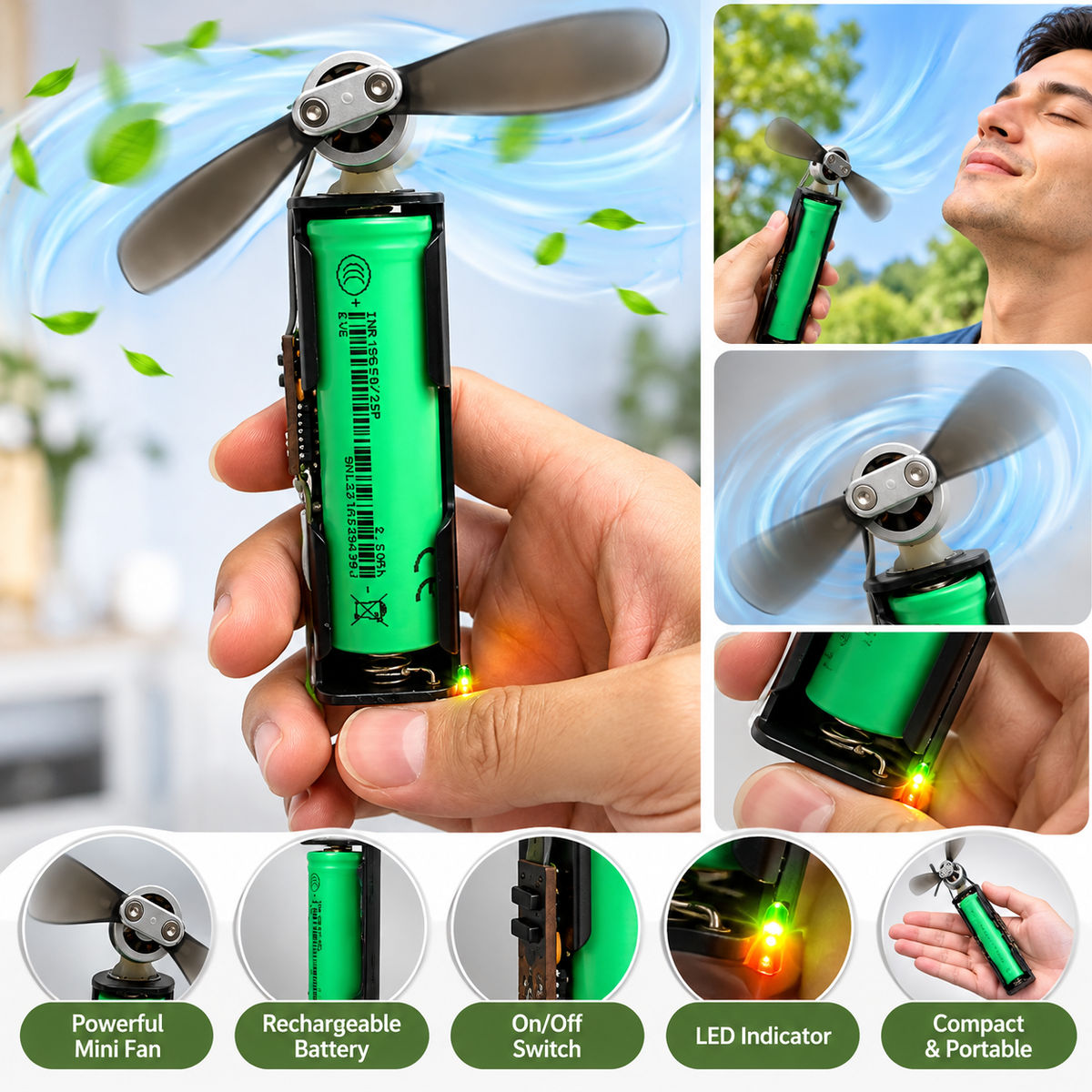 DIY brushless mini handheld fan STEM kit – image 2