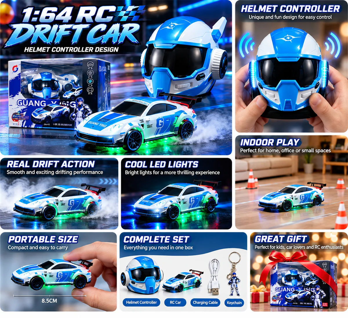 1:64 Mini RC Drift Car