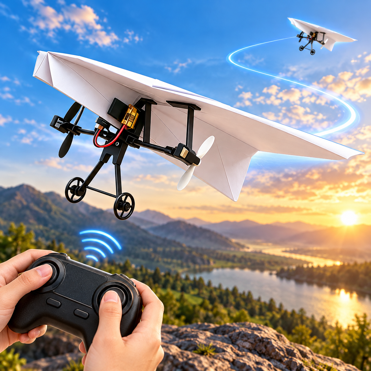 Remote Control Paper Airplane – Easy RC Plane for Kids – image 3