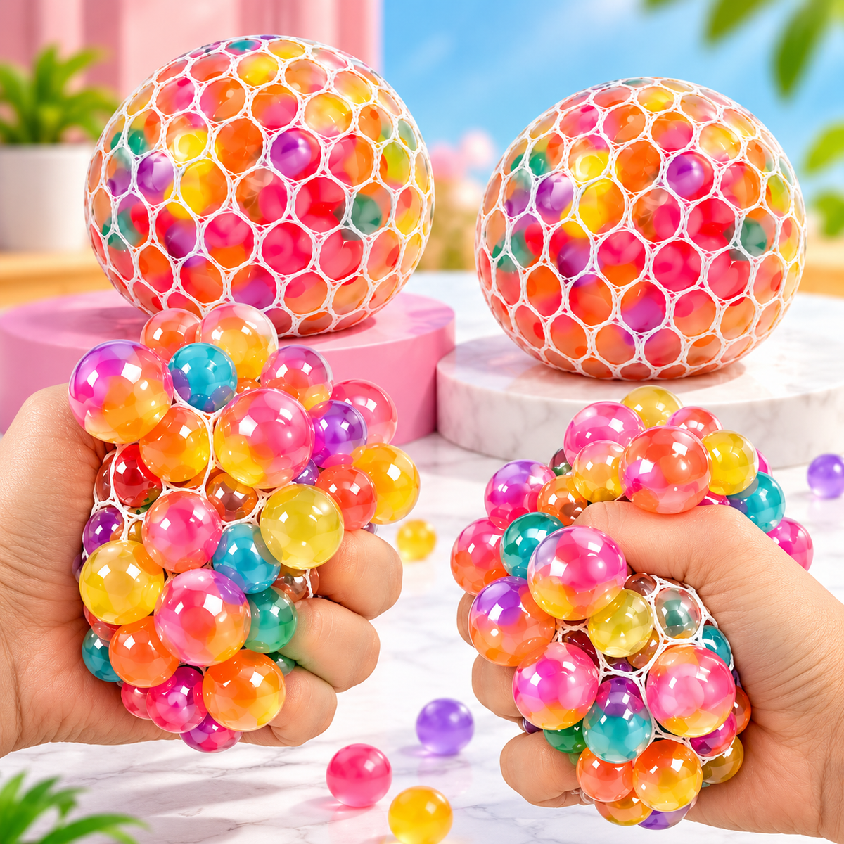 Rainbow Squishy  Sensory Stress ball