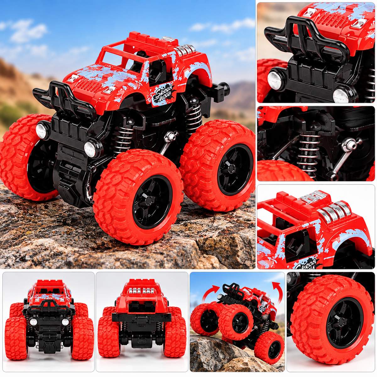 Inertial Off-Road Toy Vehicle