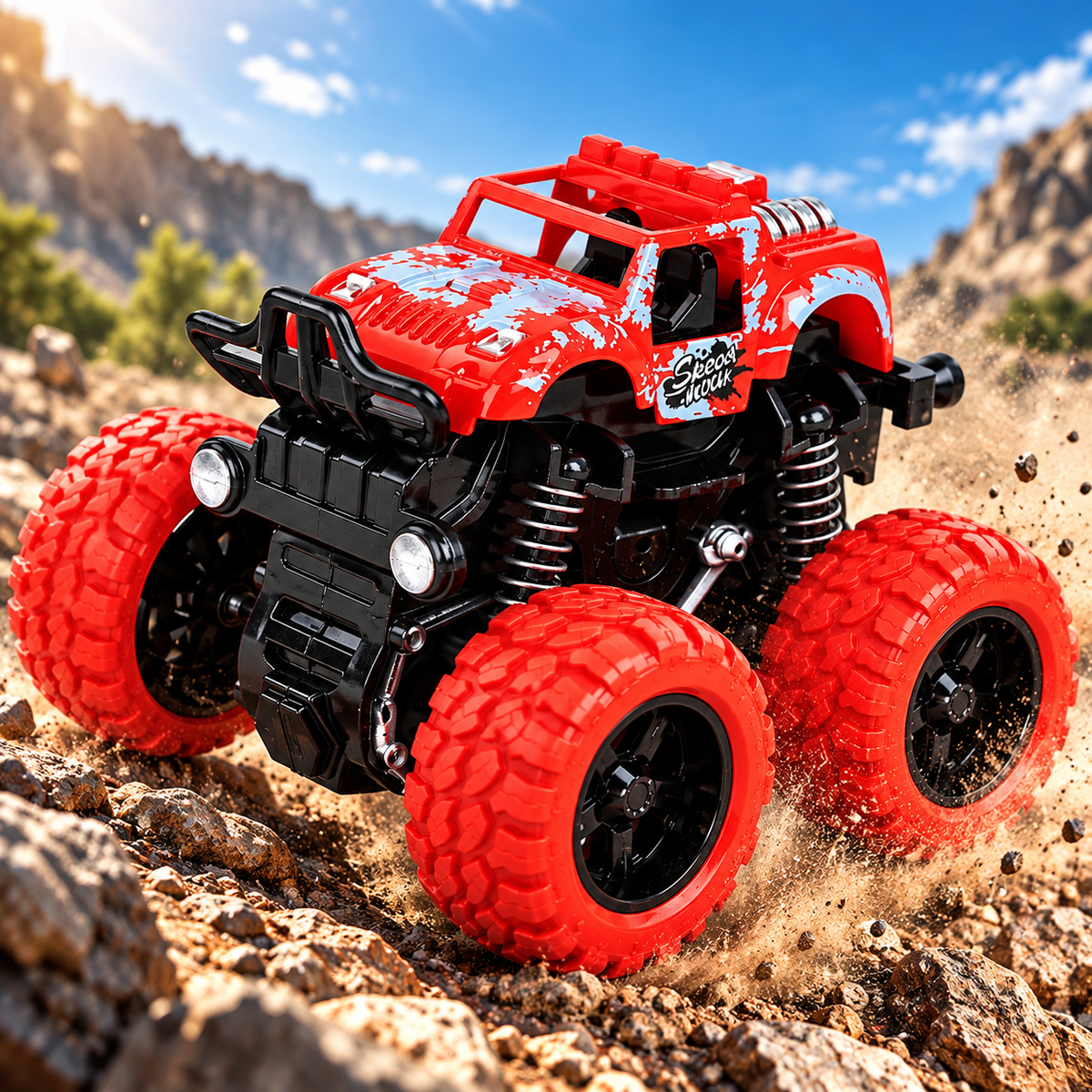 Inertial Off-Road Toy Vehicle