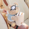 Cute Bear 2-in-1 Car Tissue Holder &amp; Trash Bin