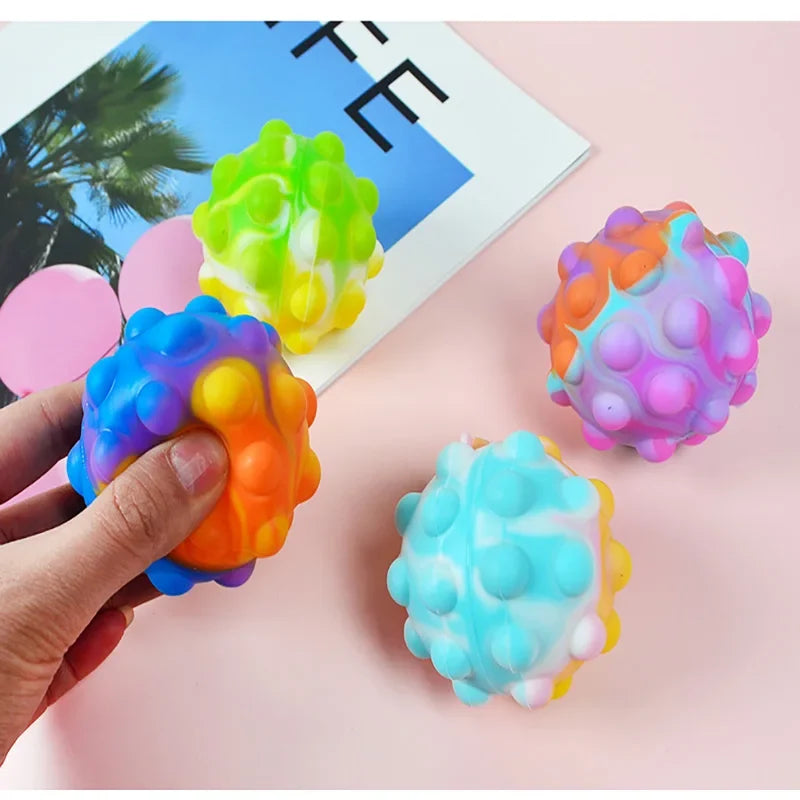 Silicone Bubble Squeeze Ball – Multi-Pack Options