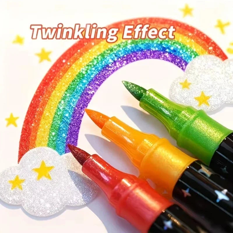 Glitter Art Markers – 24 or 36 Pieces