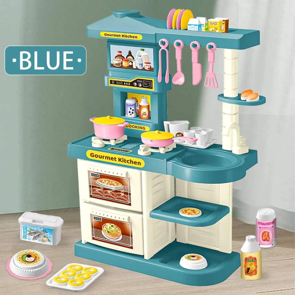 Pretend Kitchen Play Set – Blue or Pink