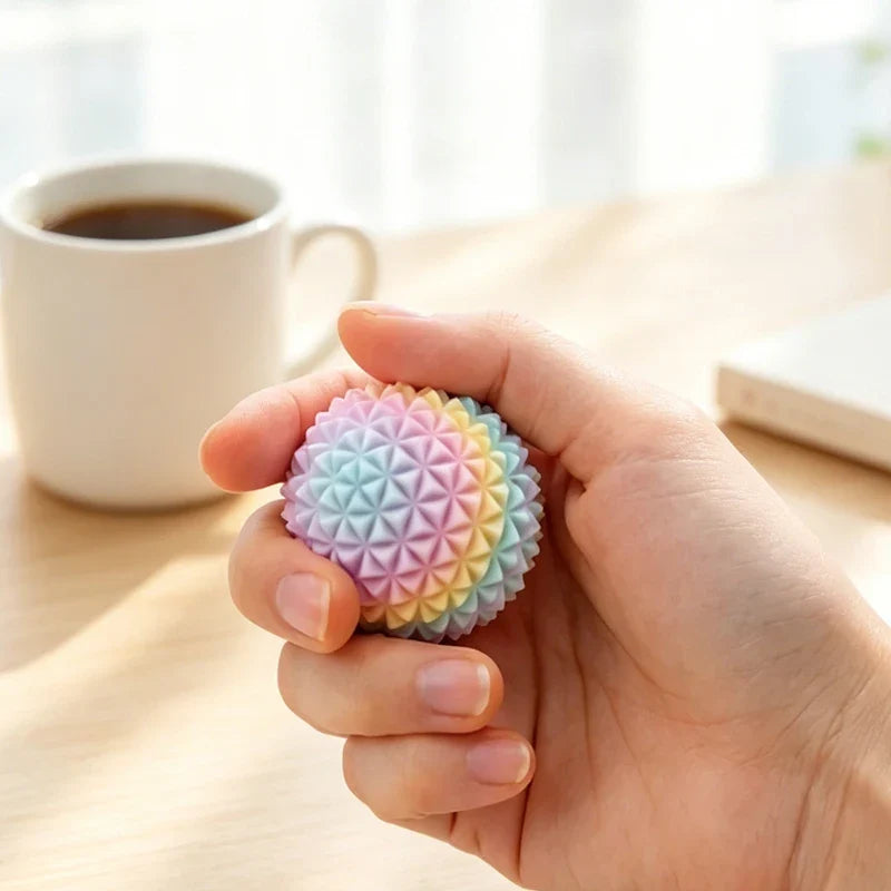 Rainbow Spiky Sensory Squeeze Ball