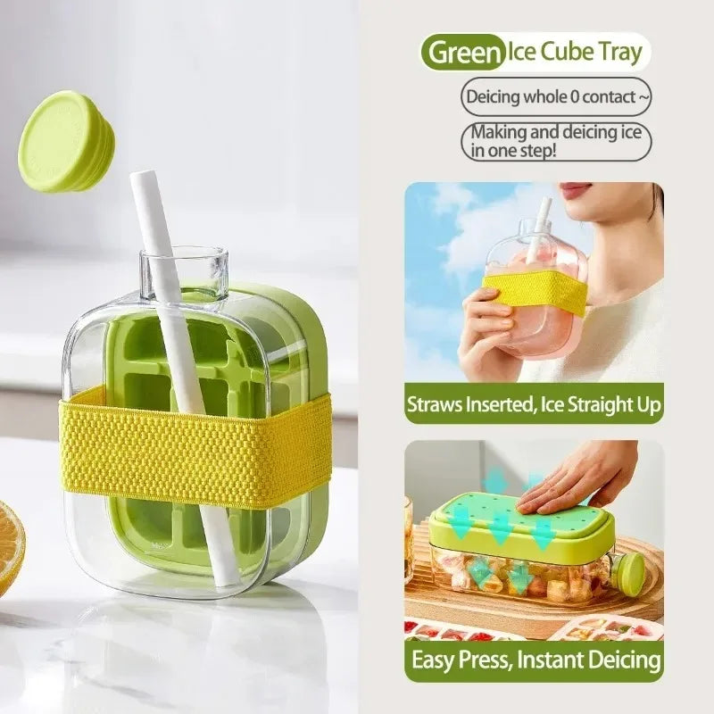 2-in-1 Silicone Ice Mould – Ice Cube & Ice Ball Maker