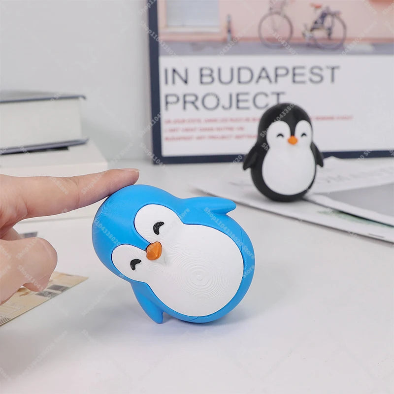 Cute Penguin Roly-Poly Wobble Toy – 8.5cm