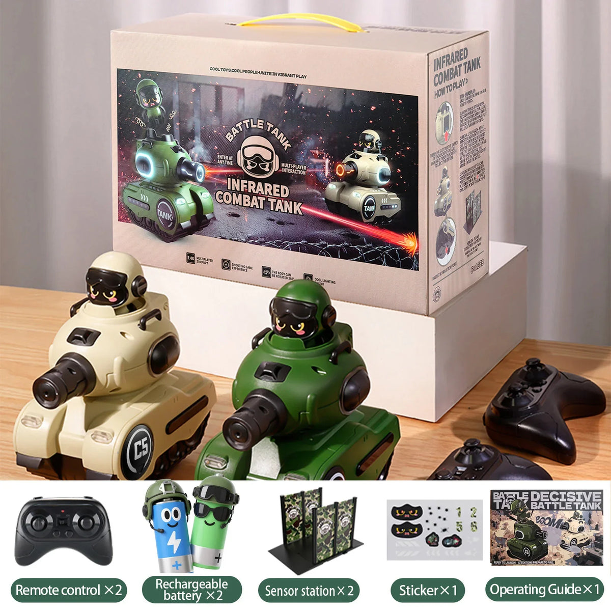 Infrared RC Battle Tank Set