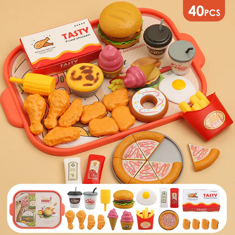 Pretend Play Food Set – 40, 60 or 80 Piece Options