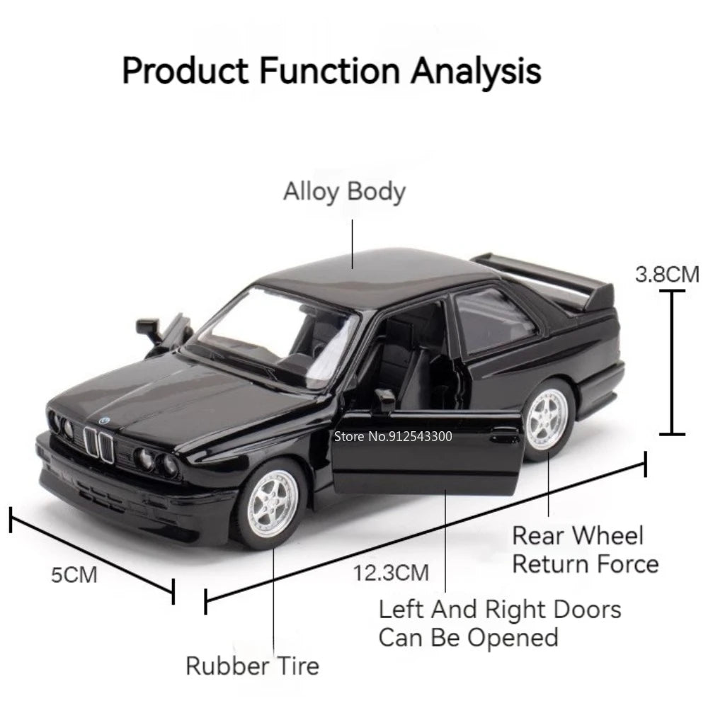 1:36 Scale BMW M3 1987 Die-Cast Model Car