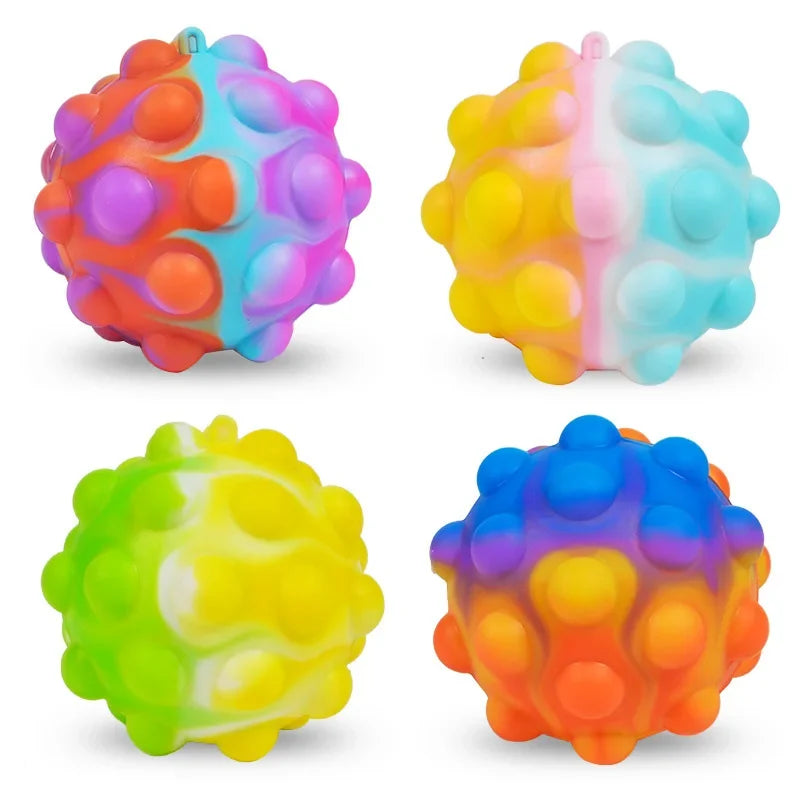 Silicone Bubble Squeeze Ball – Multi-Pack Options
