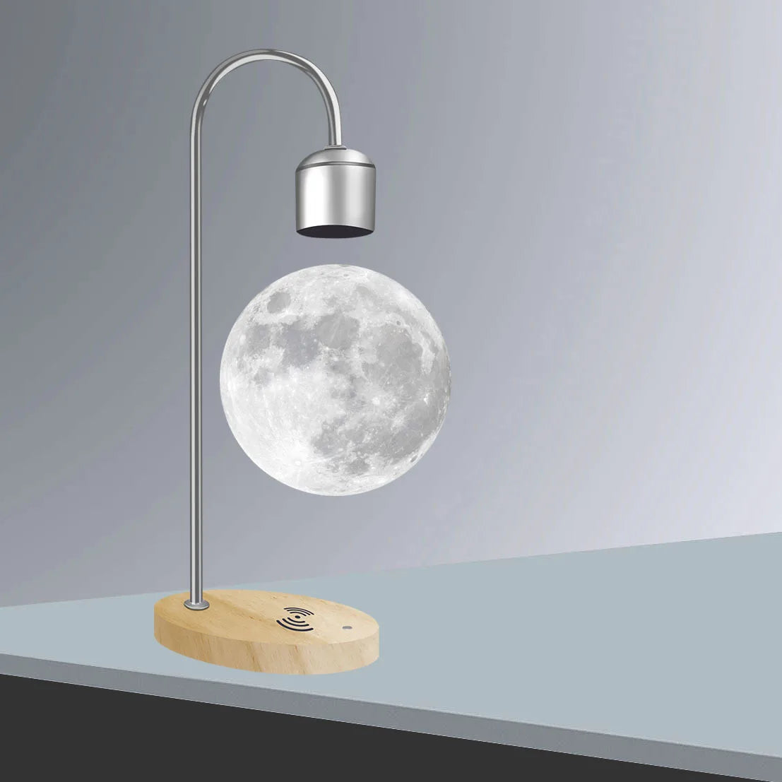 Magnetic Levitating Moon Lamp – 3D LED Night Light