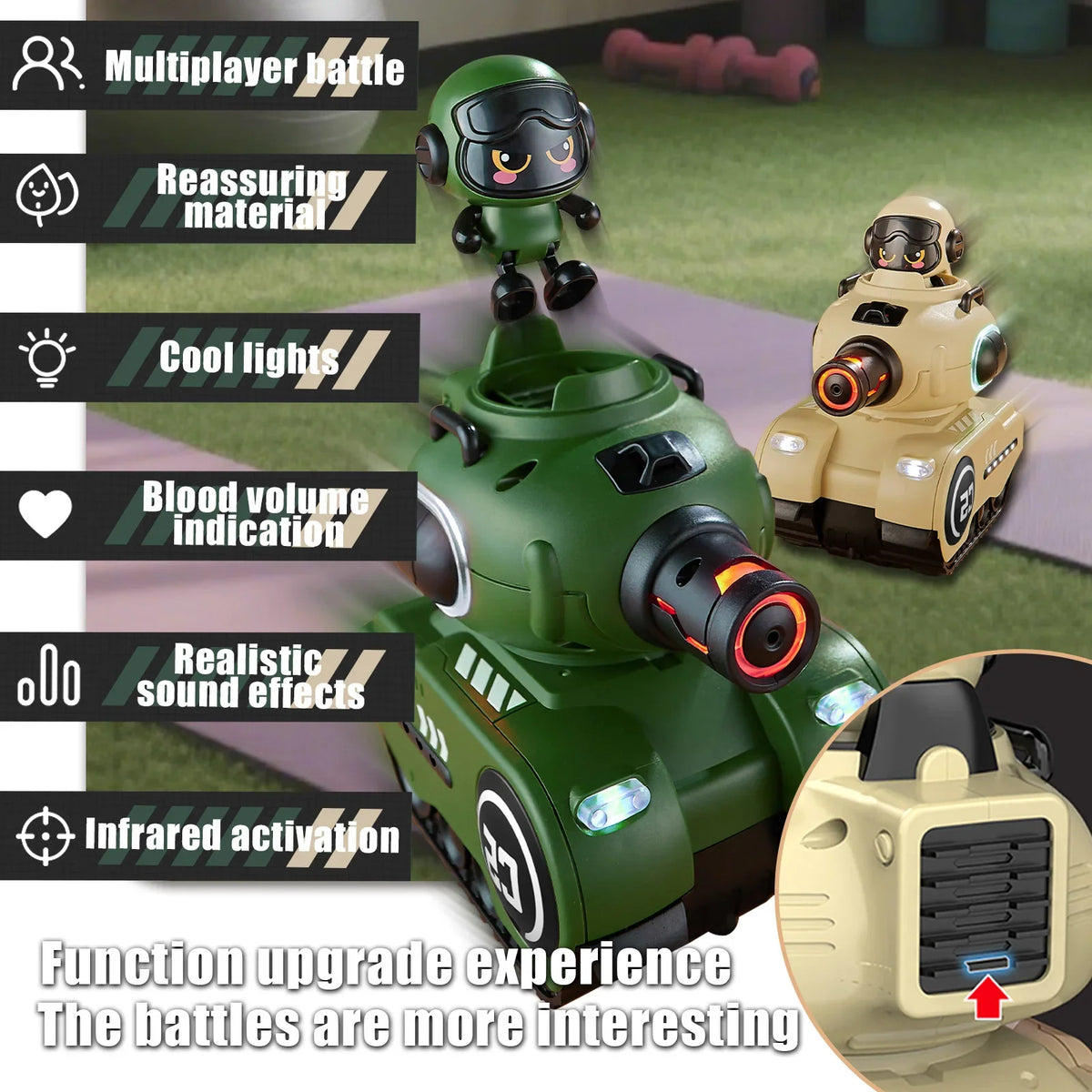 Infrared RC Battle Tank Set
