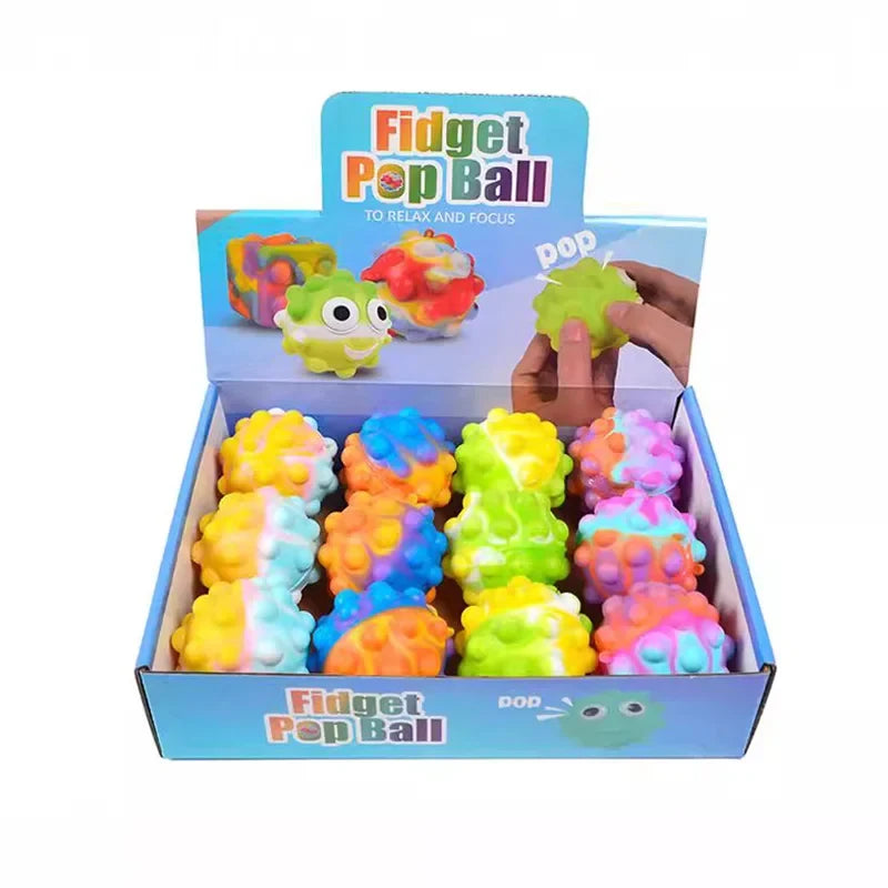 Silicone Bubble Squeeze Ball – Multi-Pack Options