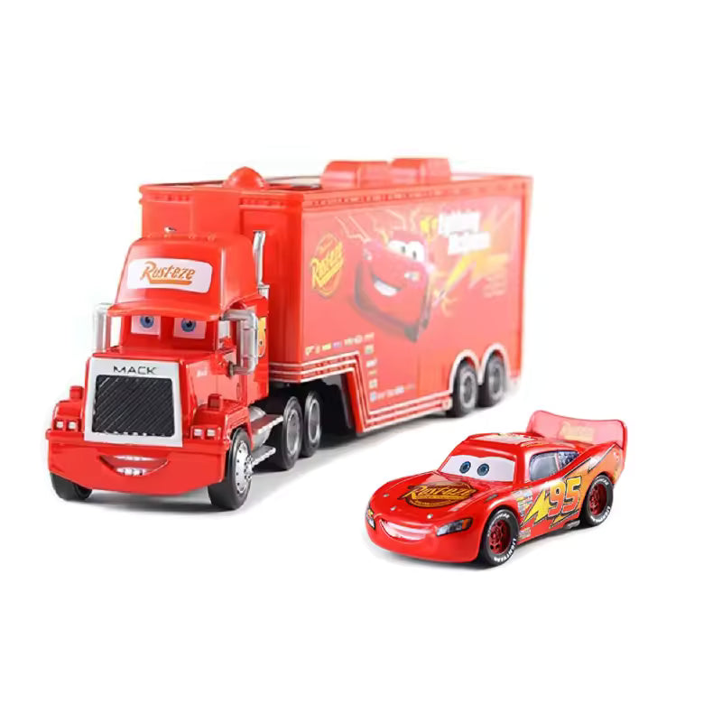 Lightning McQueen Uncle Mike Diecast Container Hauler Truck