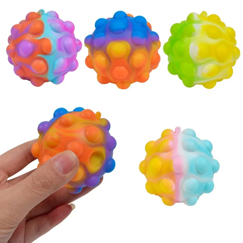 Silicone Bubble Squeeze Ball – Multi-Pack Options