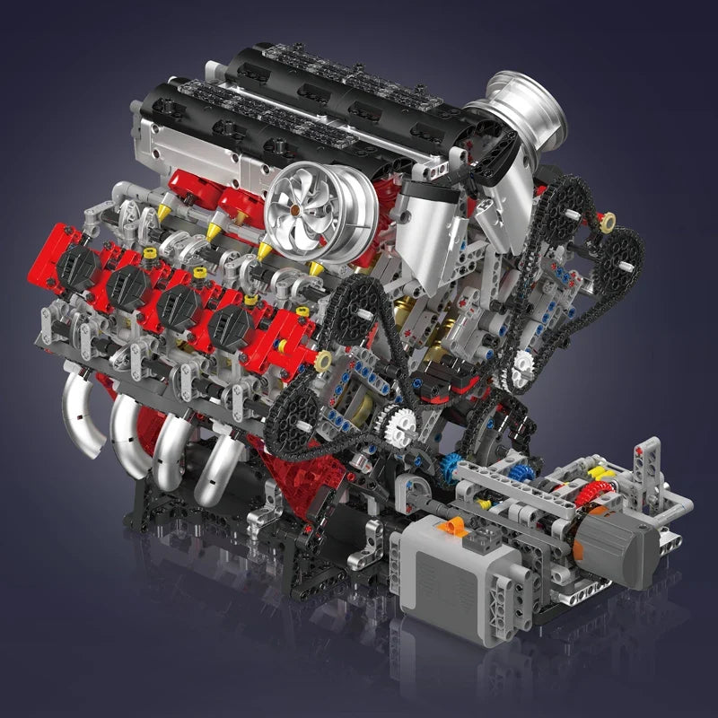 V8 engine building block model kit – image 4