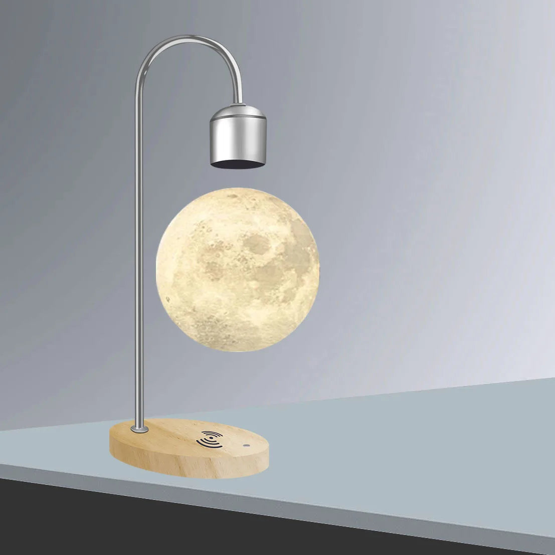 Magnetic Levitating Moon Lamp – 3D LED Night Light