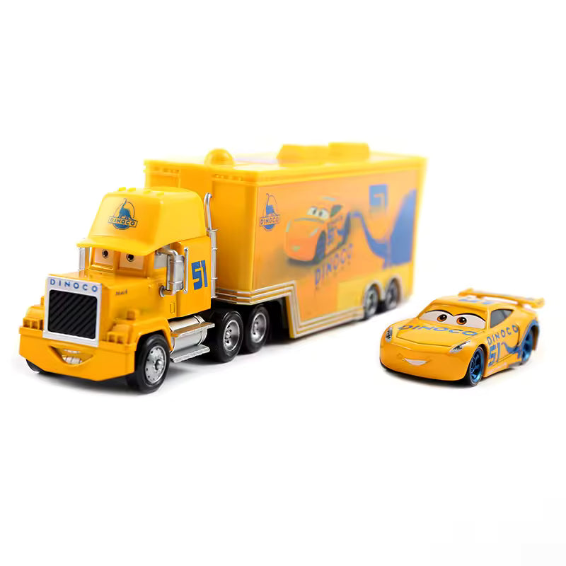 Lightning McQueen Uncle Mike Diecast Container Hauler Truck
