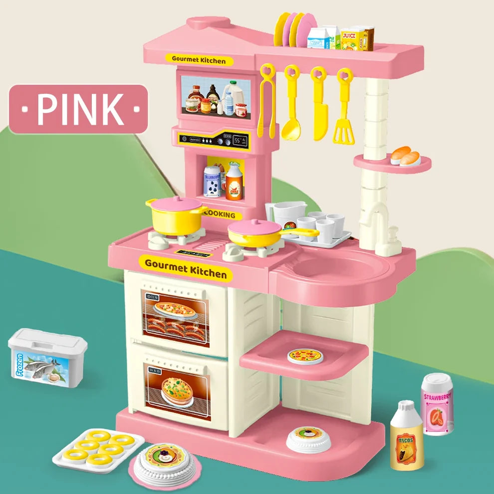 Pretend Kitchen Play Set – Blue or Pink