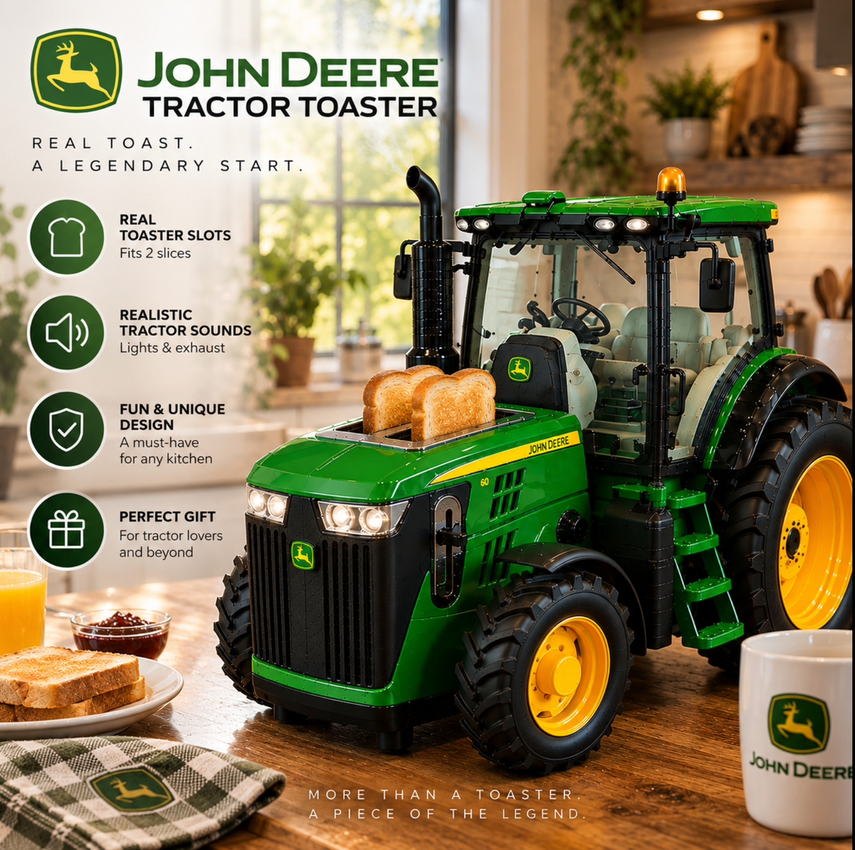 Tractor toaster – view 2