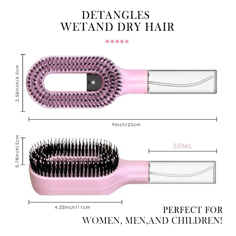 2-in-1 Spray Hair Brush & Scalp Massage Comb