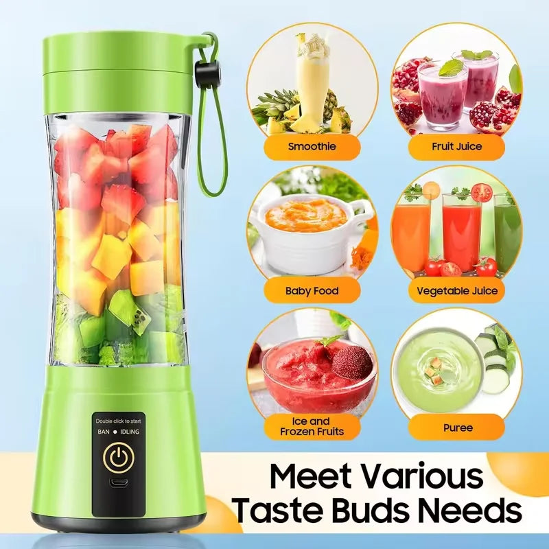 380ml Portable USB Rechargeable Mini Juicer