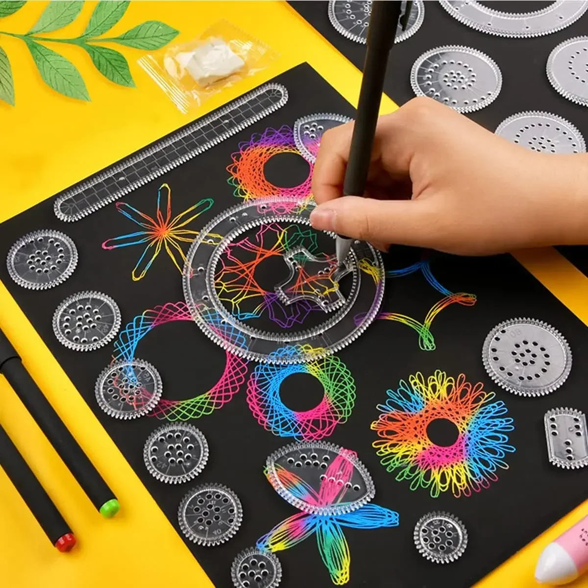 22-Piece Geometric Drawing Ruler Set