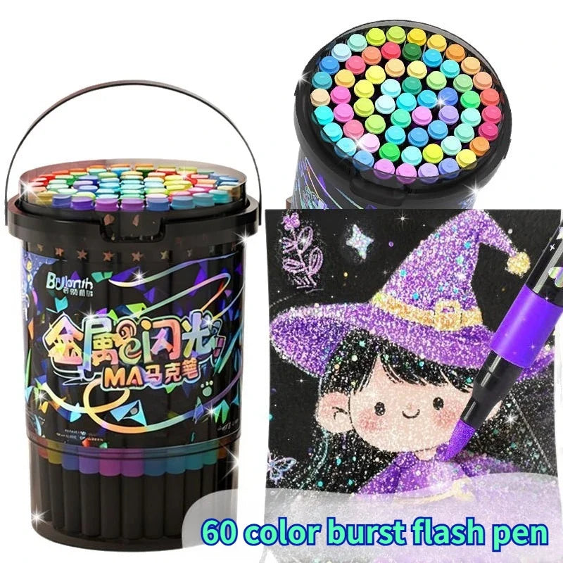 Glitter Art Markers – 24 or 36 Pieces