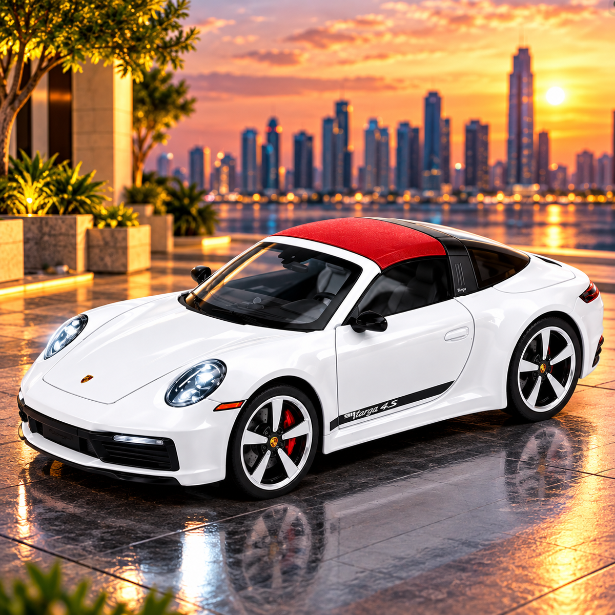 1:32 Porsche 911 Targa 4S Diecast Model Car