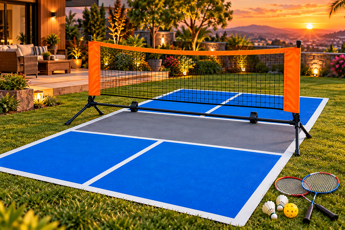 Portable Badminton Net Set with Rackets & Shuttlecocks – image 2