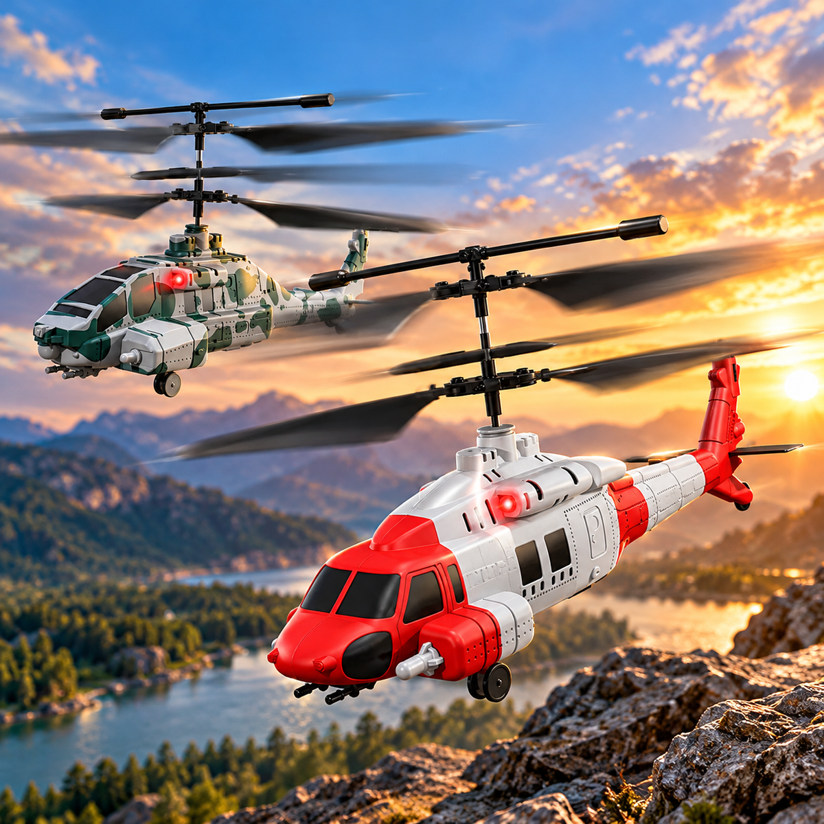 Remote Control Helicopter – Multi-Function RC Helicopter Toy – image 3