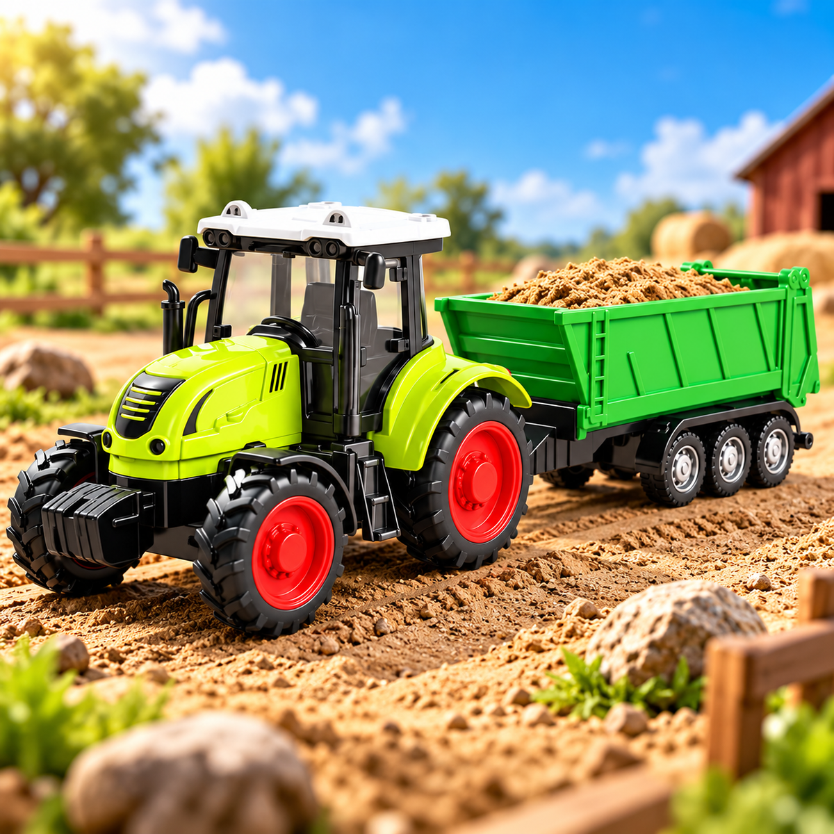 Farm Tractor Transport Truck Toy