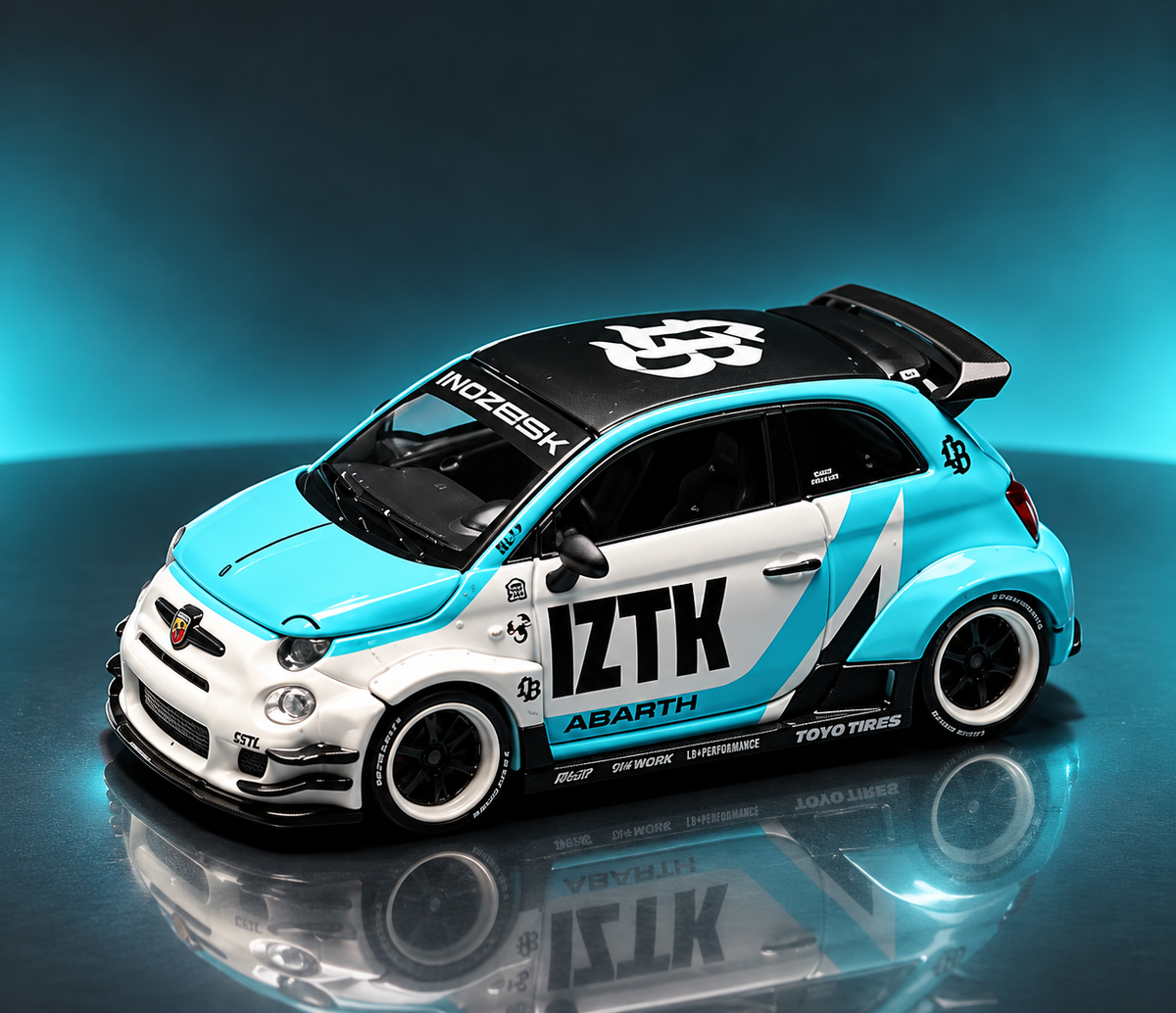 MGT 1:64 Abarth 595 LB-Works Diecast Model Car