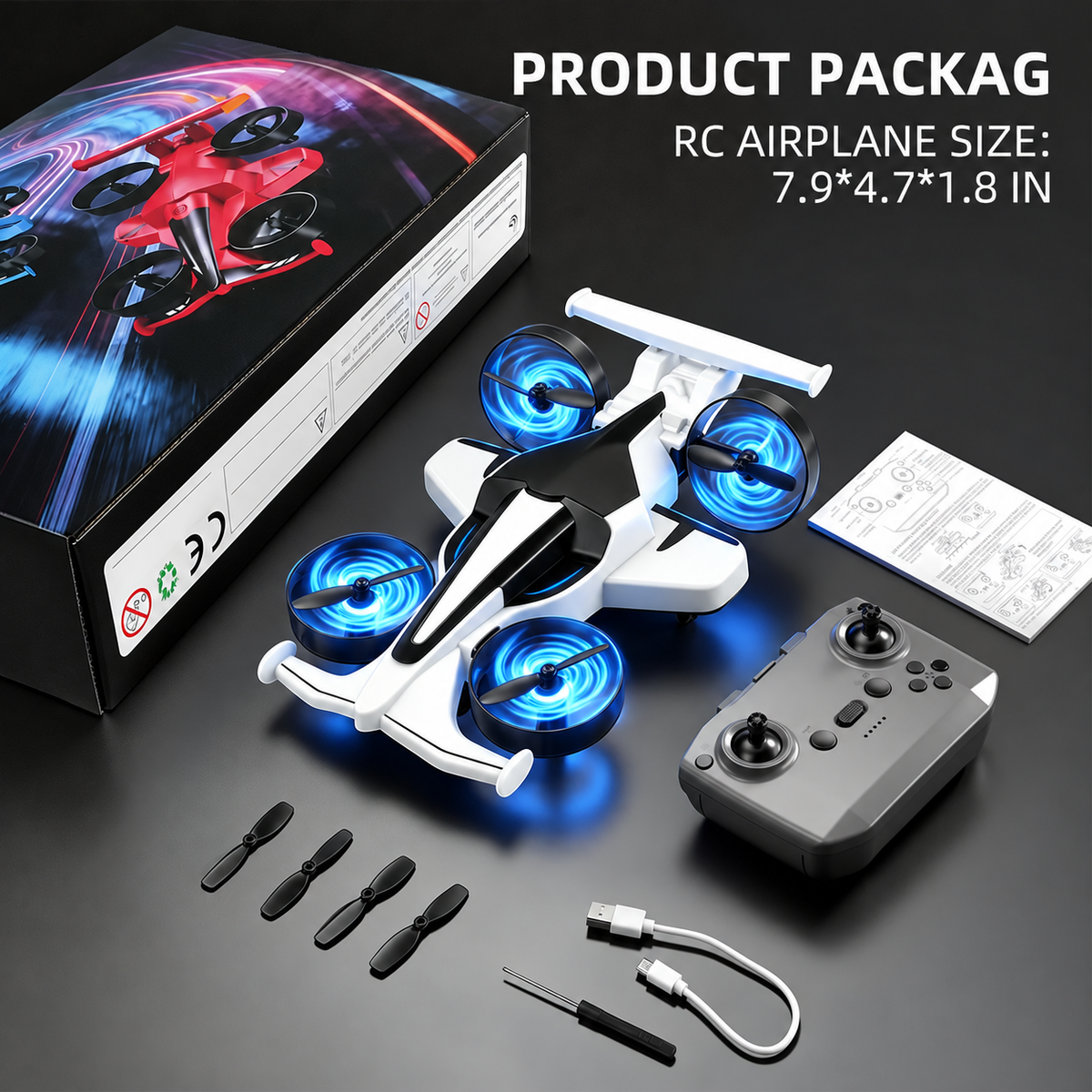 2-in-1 RC Flying Car & Drift Car – Remote Control Toy – image 5