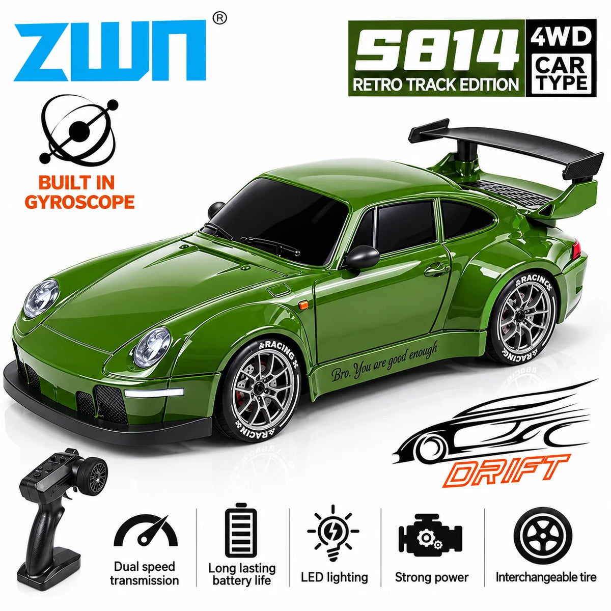 ZWN S814 1:24 4WD RC Drift Car