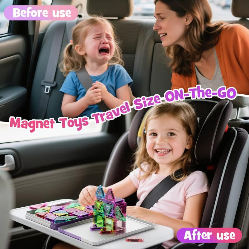 Montessori magnetic travel building set – image 7
