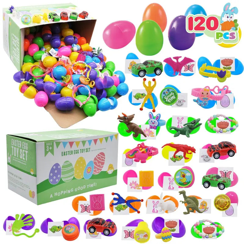 Prefilled Easter eggs with toys and stickers – image 4