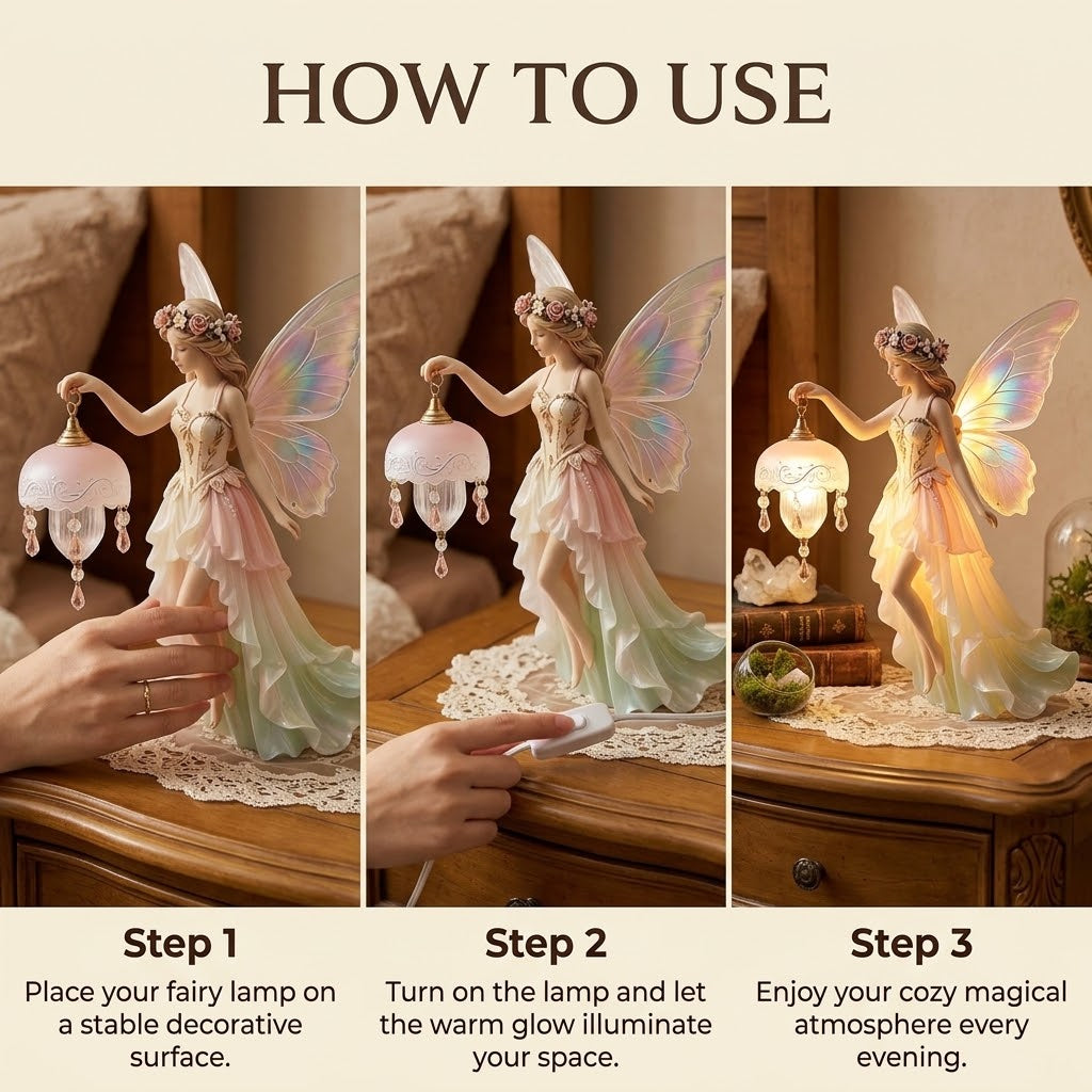 Fairy lamp on wall