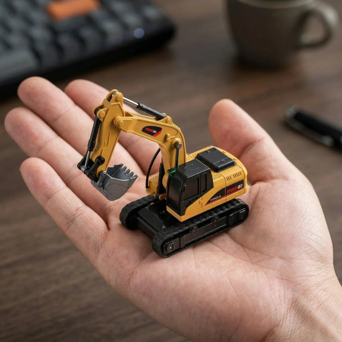 1/64 Mini RC Excavator – Remote Control Construction Toy – image 2