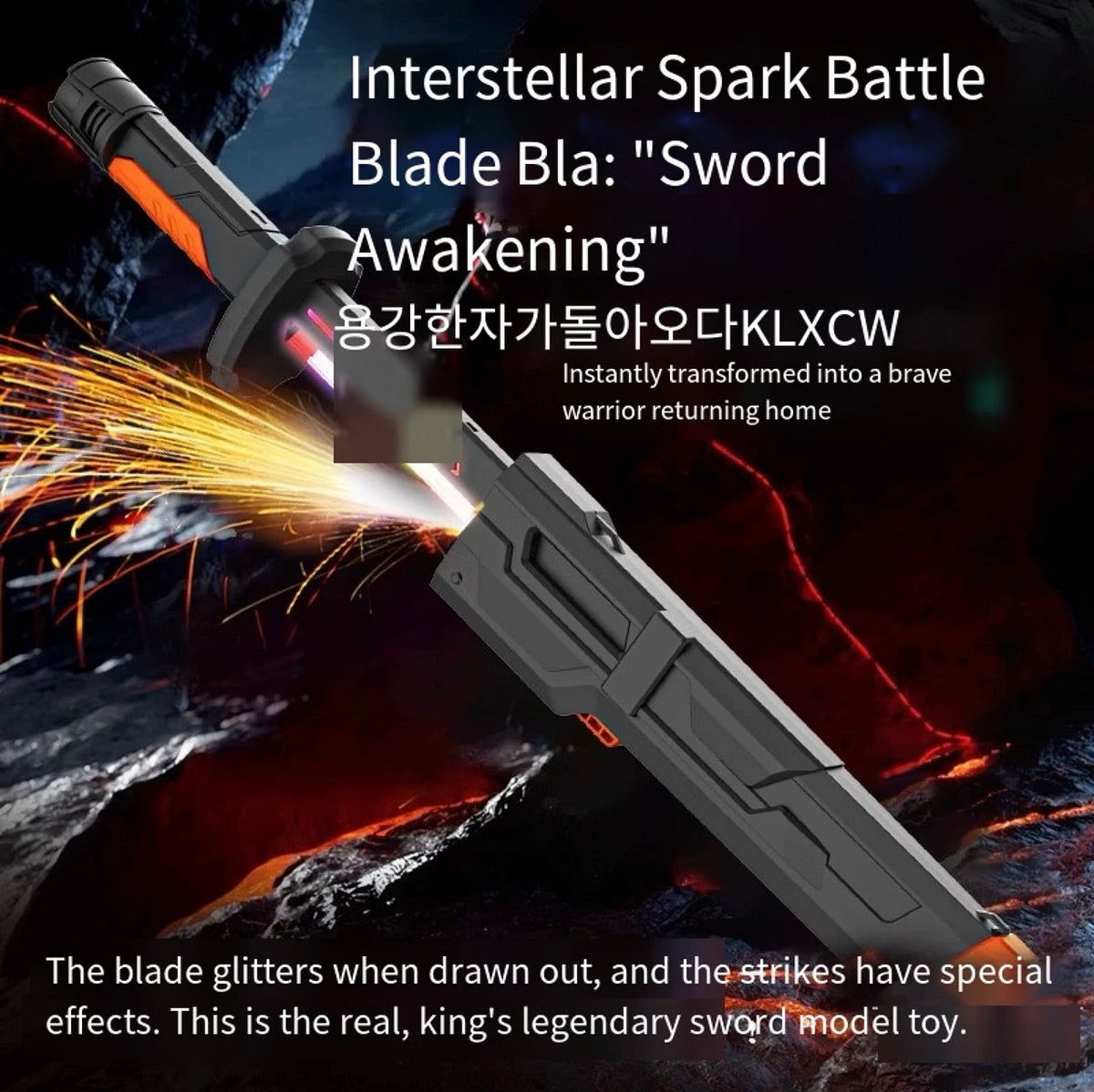 Spray light sword toy with mist – image 4