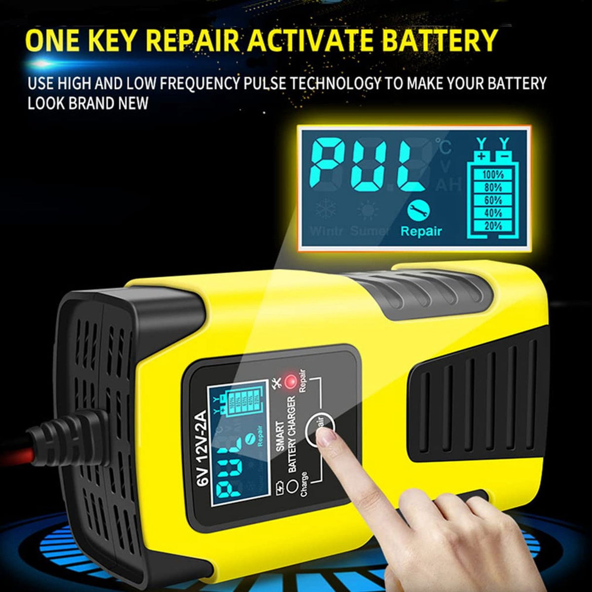 Smart car battery charger – view 3