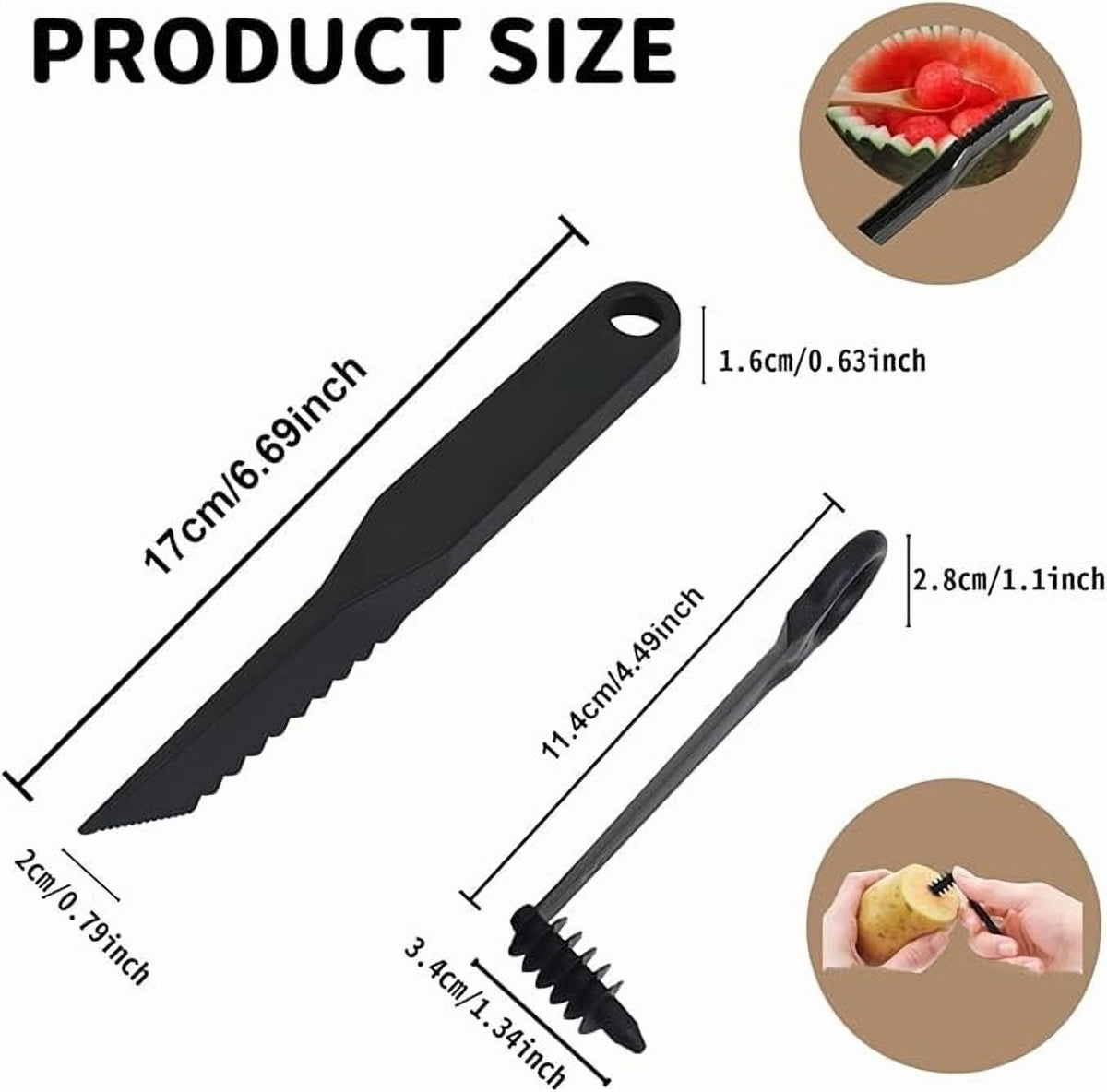 Spiral vegetable cutter set – view 3