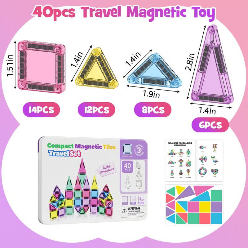 Montessori magnetic travel building set – image 8